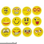 Neliblu Bulk Emoji Erasers Perfect for Emoticon School Supplies Party Favors Rewards Treasure Box Prizes for Classroom Bulk Pack of 72 1 Pencil Erasers  B07GXZYLF3